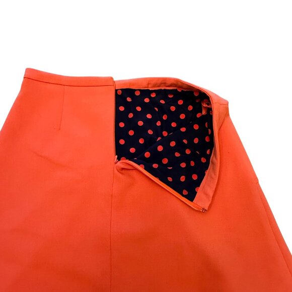 Maeve Womens Coral A-Line Mini Skirt W/ Front Pockets & Back Zip‎ Closure Size 6 - Picture 3 of 12